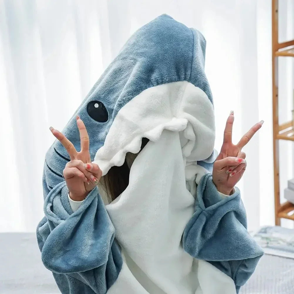 🦈Stay warm and have fun with CozzyShark Pajamas! 🌟